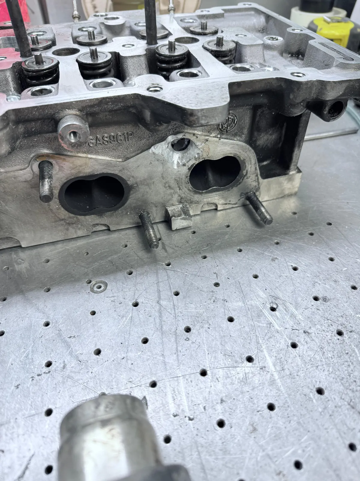 Reparación de aluminio en culata
