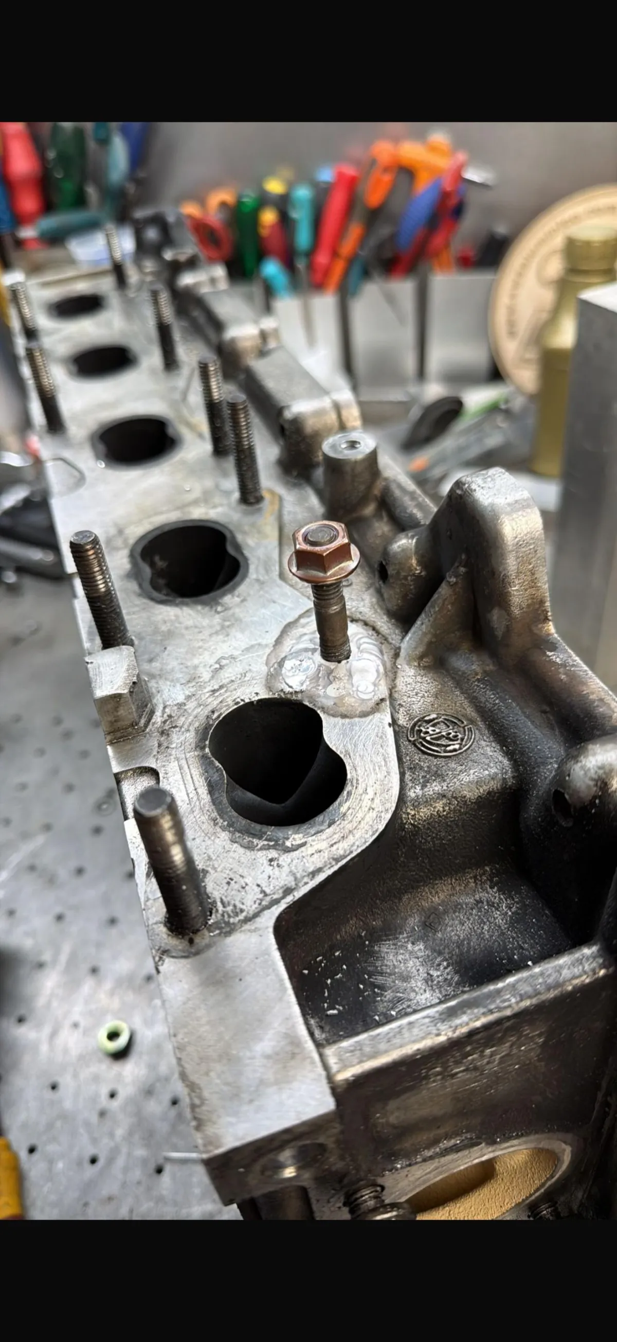 Culata de aluminio reparada - Resultado final